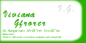 viviana gfrorer business card